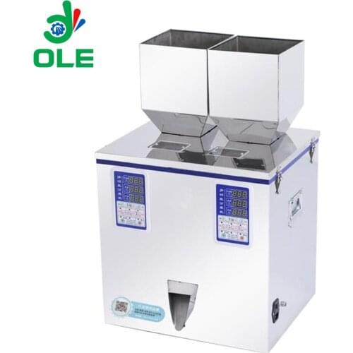 Double-Head Nozzle Powder Cereals Beans Filling Machine