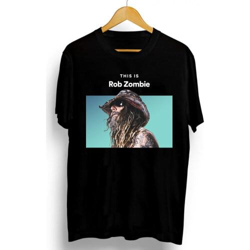 2021 Rob Zombie Avatar Cover Poster 100% Cotton Tshirt Harajuku Streetwear Shirt Men Horror Round Neck Summer Tees Large Size