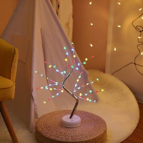 Tabletop Tree Light with 36 / 108 LEDs, DIY Artificial Light Tree Lamp Decoration for Gift Home Wedding, Battery/USB Operated