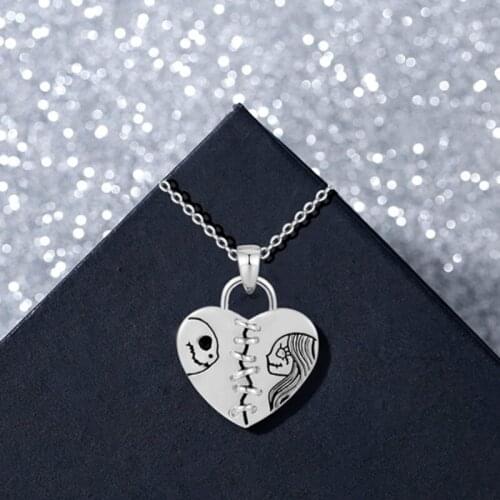 Heart Jewelry Necklace for Women Alloy Chain and Pendant Necklace for Present T21F