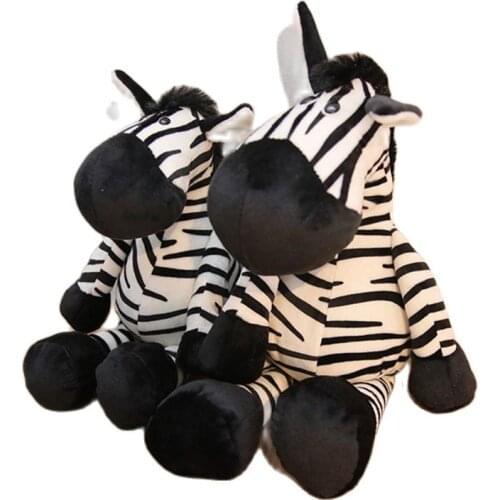 25/35cm Zebra Plush Doll Animal Stuffed Toy Birthday Christmas Gift For Boy and Girls