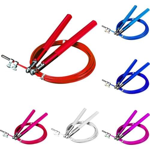 Anti-slip Handle Universal Bearing Speed Jump Skipping Rope Cable Steel Adjustable Fast Speed Jump Ropes Workout Fitness Tool
