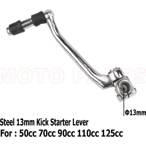 13mm Steel Kick Starter Lever For Horizontal Engine 50cc - 125cc Pit Bike Lifan Zongshen YX SSR IMR Atomik DHZ YCF BSE