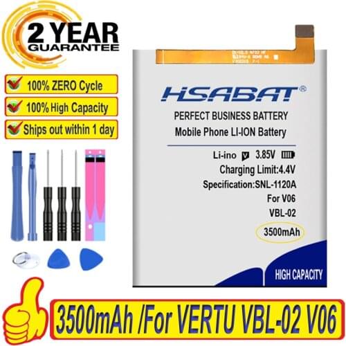 Top Brand 100% New 3500mAh VBL-02 Battery for VERTU V06 Batteries + free tools