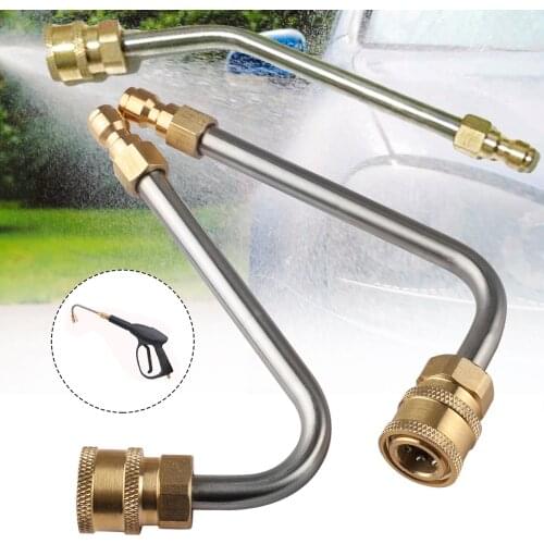 High Pressure Water Gun Car Wash Extension Rod Pressure Power Washer Gutter Cleaner Attachment Lance/Wand 1/4" Quick Connect Rod
