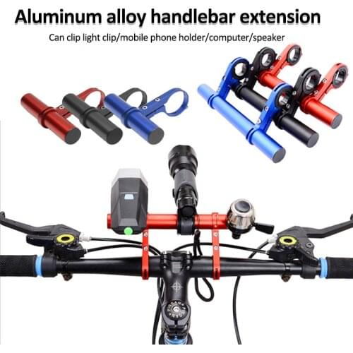 Bike Handlebar Extender Stem Extension Aluminum Mount Holder Bracket Space Saver for Bicycle Speedometer Flashlight Lamp Phone
