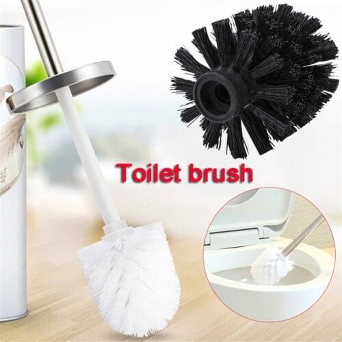 Universal Replacement Toilet Brush Head Holder White Black Clean Spare Tools Toiletborstel Home Bathroom Accessories
