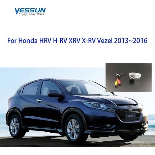 Yessun License plate camera For Honda HRV H-RV XRV X-RV Vezel 2013~2016 Rear View camera Parking car accessories led lamp camera