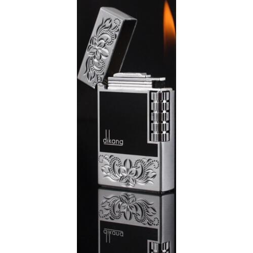 Free Fire Ping Bright Sound Lighter Flint Torch Turbo Grinding Wheel Lighter Butane Metal Gas Cigarette Cigar Lighter Inflated