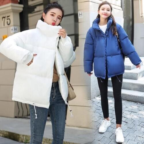 Bread Jacket Female Korean Version Short BF Harajuku Style Loose Thick Warm Cotton Winter Coat 2020 New Cotton Jacket S-L