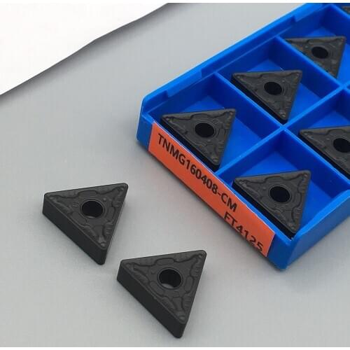 10PCS TNMG160408 CM FT4125 For Steel parts Turning Tool Carbide Inserts External Turning Tool Carbide Insert Lathe Cutter