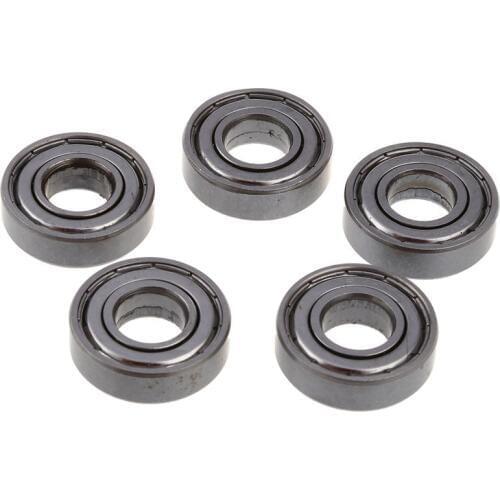 5 Pcs 12mm x 28mm x 8mm 6001Z Shielded Deep Groove Radial Ball Bearing