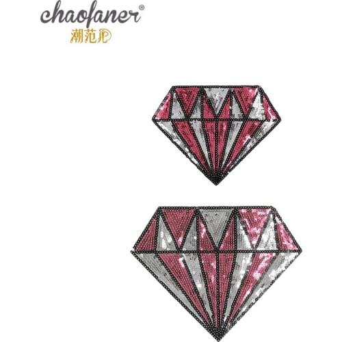 50pcs/Lot Embroidery Letters Clothing Decoration Accessories Sequins Diamond Diy Iron Heat Transfer Applique Mario Patch