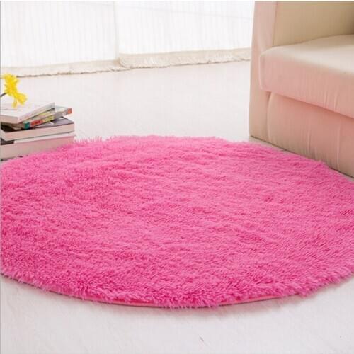 Free Shipping Anti-slip 100*100*4.5cm Thick Big Round Floor Carpets For Living Room Bathroom Circle Mat Rug