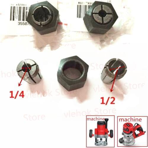 1/4'' 1/2'' 12.7mm 6.35mm Collet Nut Cone Router for DEVON 1316 1316-1 1324 Woodworking engraving machine POWER TOOLS PART