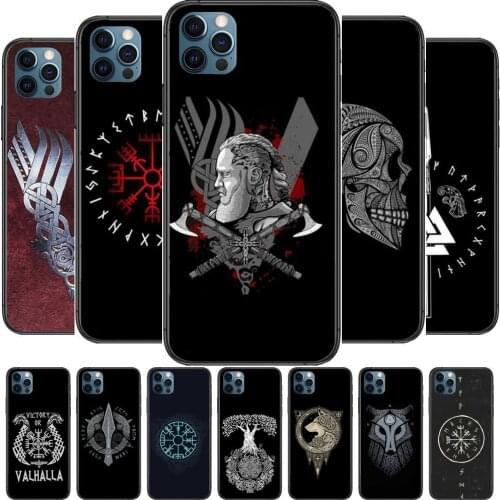 CUTEWANAN Viking Vegvisir Odin Nordic Anime Phone Cases cover For iphone 11 Pro Max case 12 8 7 6 S XR PLUS X XS SE 2020 mini m
