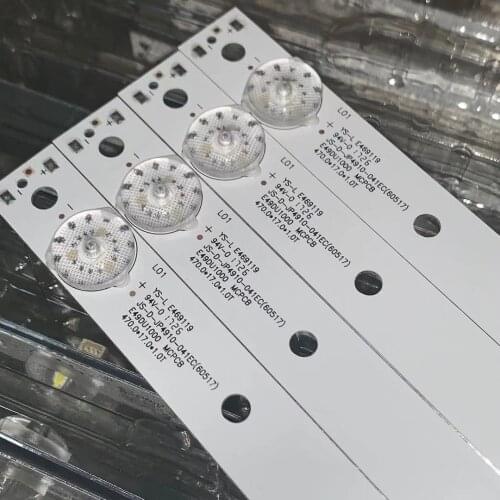 5-10PCS/Led Backlight Bar YS-L E469119 MS-L1056 V2 JS-D-JP4910-041EC 60517 E49DU1000 MCPCB 470*17*1.0T 47CM