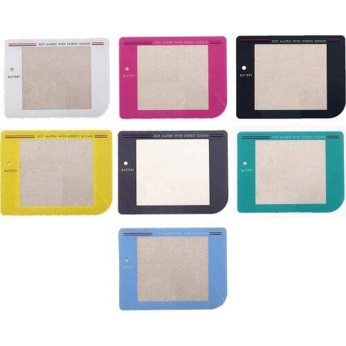 For GB IPS Game Console Outer Screen Film Colorful Glass Screen Cover Anti-Scratch Cover Spare Parts