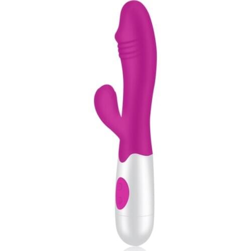 Double head rechargeable vibrator female masturbation device G-spot vibrator to stimulate clitoris orgasm adult sex products