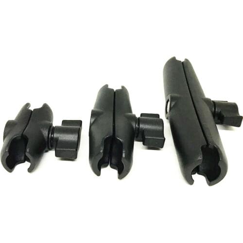 Jadkinsta Aluminum Alloy 1 inch Ballhead Double Socket Arm 6cm 9cm 15cm Ball Mount Base for Motorcycle Extension Arm