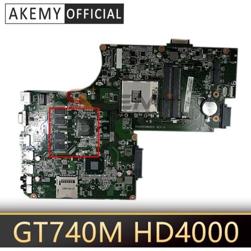 AKEMY DA0BD5MB8D0 A000243200 For toshiba satellite S75 L75 laptop motherboard 17.3 inch GeForce GT740M HD4000