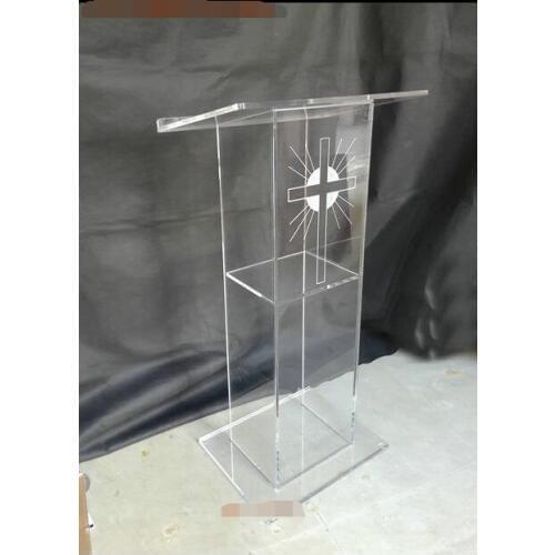 Pulpit furniture Free Shiping High Quality Modern Design Cheap Acrylic Lectern acrylic pulpit