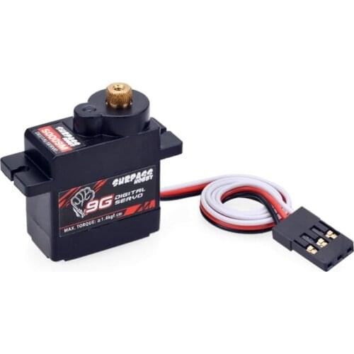 SURPASS HOBBY S0009M 9G Metal Gear Digital Servo 1.4KG Steering Gear for RC Drone Airplane Robot Car Boat Fixed Wing