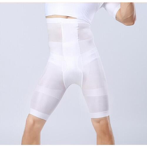 Men Waist Cincher Control Panties Slimming Thigh Underwear Breathable Tummy Trimmer Shaper Lift Butt Panty
