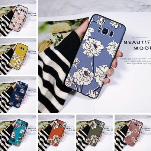 Flower Back Cover For Samsung Galaxy Note 9 8 5 4 Soft Silicone Case For Samsung Galaxy S8 S9 Plus S5 S6 S7 Edge Phone Case