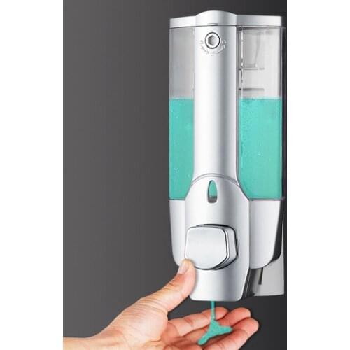 350ml Wall Mounted Bathroom Liquid Soap Dispenser Shower Gel Shampoo Lotion Container Bottle Bathroom Kitchen Soap Dispensers