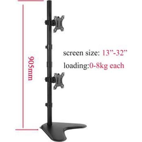 LCD-T900D 27"double LCD Monitor desktop Holder Arm Bracket 360 Degree Rotatable Computer table stand support bracket