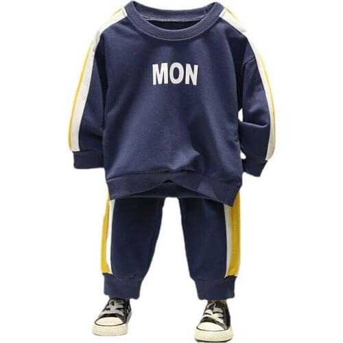 New Spring Autumn Baby Girl Clothes Suit Children Boys Sports Cotton T-Shirt Pants 2Pcs/Set Toddler Casual Costume Kids Clothing