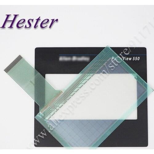 Touch Screen Panel Glass for PanelView 550 2711-T5A1L1 2711-T5A2L1 Touchscreen + Front Overlay protective film