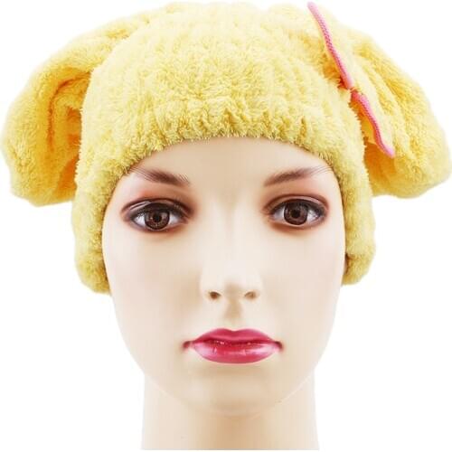 Microfiber Bath Towel Hair Dry Quick Drying Lady Bath Towel Soft Shower Cap Hat For Lady Man Turban Head Wrap Bathing Tools