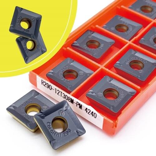 R290-12T308M PM 4240 Carbide Insert CNC Face Milling Cutter Tools Turning Insert R290 12T308 PM1025 PM1030 SEEN1504 AFTNI NX25