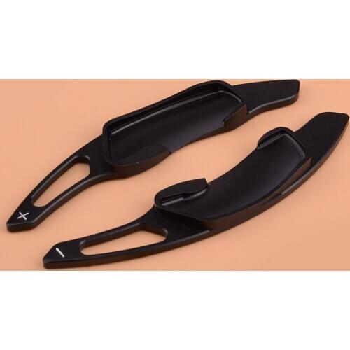 Black Aluminum Alloy Steering Wheel Shift Shifter Paddle Extension Fit For Subaru Legacy Forester Brz XV Outback Impreza