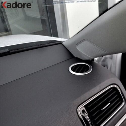 For Volkswagen Jetta 6 Mk6 2015 2016 Stainless Steel Air Condition AC Vent Outlet Cover Trim Car Interior Accessories 2pcs