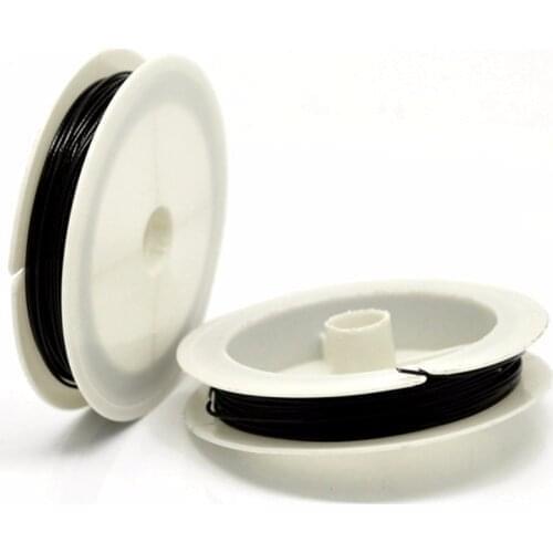 10M Steel Wire Beading Black Fashion Handmade Jewelry DIY Finding 1mm