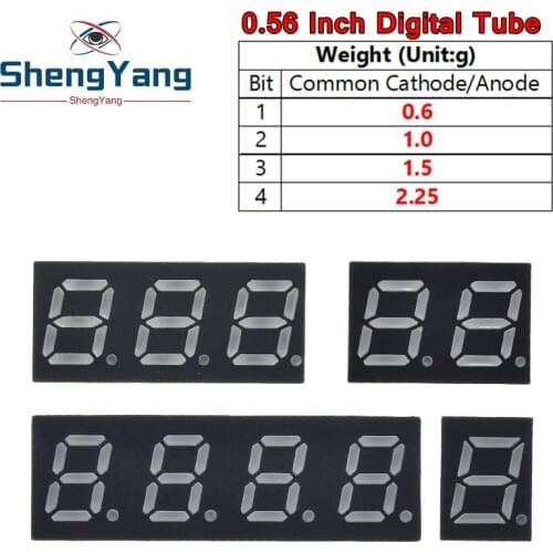 10pcs 0.28 Inch Digital Tube LED Display 1Bit 2Bit 3Bit 4Bit Display Common Anode / Cathode 0.28" 7 Segment Led Display Board