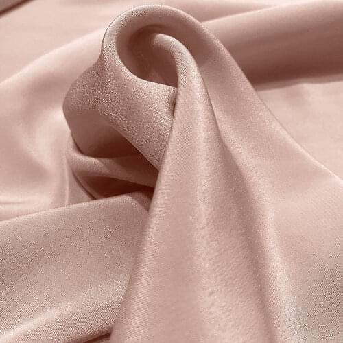 100% silk 19mm double silk fabric ancient wind solid silk clothing 140cm silk fabric by the meter designer fabrics