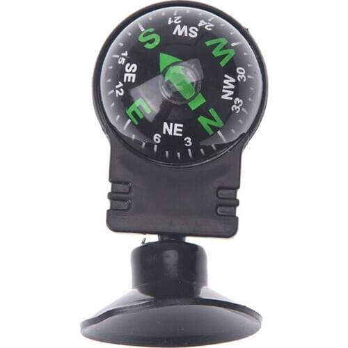 360 Degree Car Boat Truck Suction Compass Pocket Ball Dashboard Dash Mount Navigation Compass Black