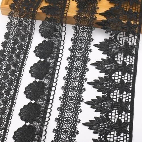 #714 Export Fine Water Soluble Garment Lace Trims Embroidered mesh lace ribbon diy appliques Wedding Dress Accessory DIY Hair