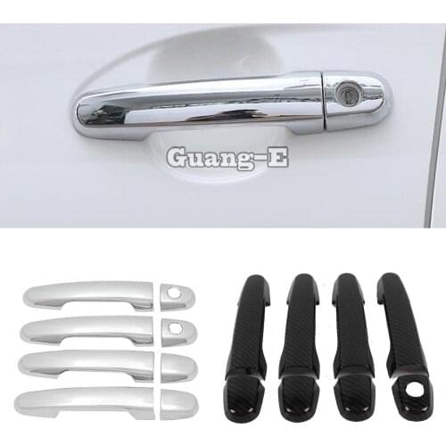 For Toyota Vios/Yaris/sedan 2014 2015 2016 car styling cover detector sticks frame lamp trim Stainless steel door handle 8pcs