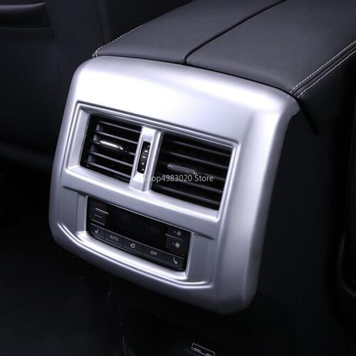 ABS Chrome/Carbon fiber For Teramont Atlas 2017 2018 Car Back Rear Air Condition outlet Vent frame Cover Trim Exhaust air