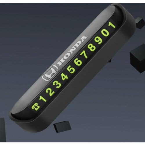 Car Temporary Parking Card Phone Number Card Plate Telephone Number Car Park Stop Auto Accessories for Honda TYPER Civic XR-V