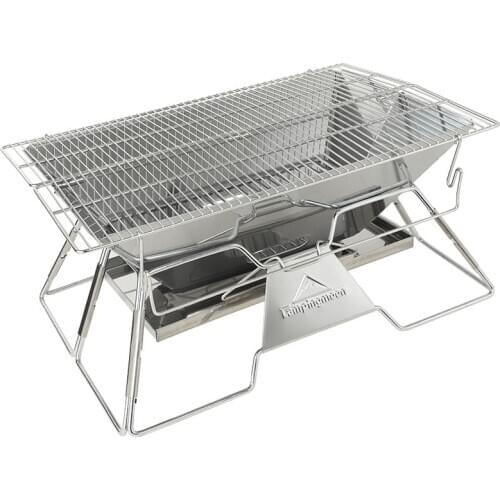 Large Portable Folding BBQ Grill Stove Campingmoon MT-3 4-5 Person Outdoor BBQ Rack 34x49cm