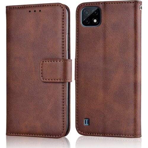 RealmeC20 Case Slim Leather Flip Cover for Realme C20 Case Wallet Magnetic Case For Realme C20 C 20 Back Cover