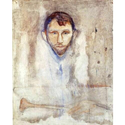 Oil Painting Reproduction on Linen Canvas,stanislaw-przybyszewski-1895 by Edvard Munch,100% handmade,abstract oil painting