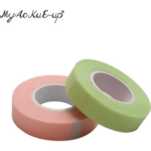 2pcs Non-woven Eyelash tape with holes Lint breathable Adhesive Tape sensitive resistant eye pad Makeup Eyelash extension tools