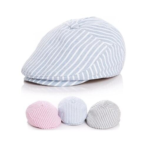Fashion Baby Hat Handsome Cotton Linen Baby Boy Cap Beret Elastic Kids Hat Baby Accessories for 3 Colors